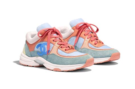 chanel trainers orange and blue|chanel shoes.